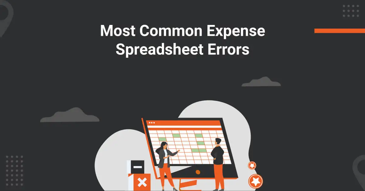 common expense spreadsheet errors