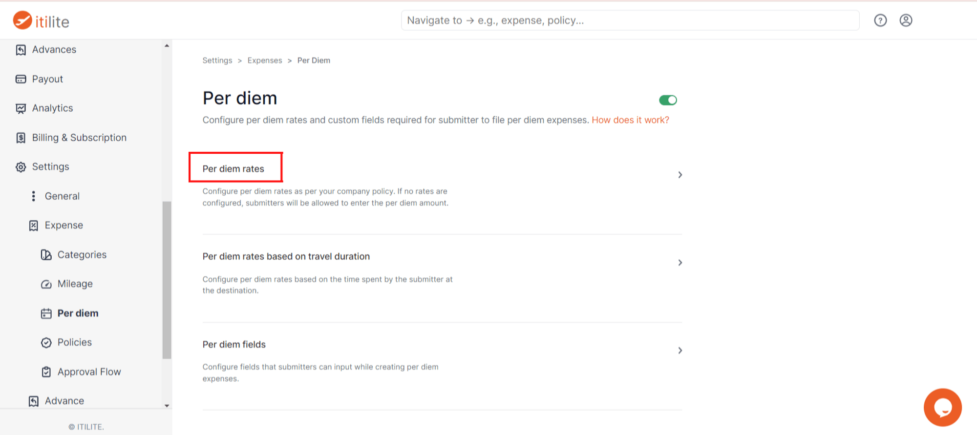 Once the Per Diem feature is enabled, click on the “Per diem rates” section..png